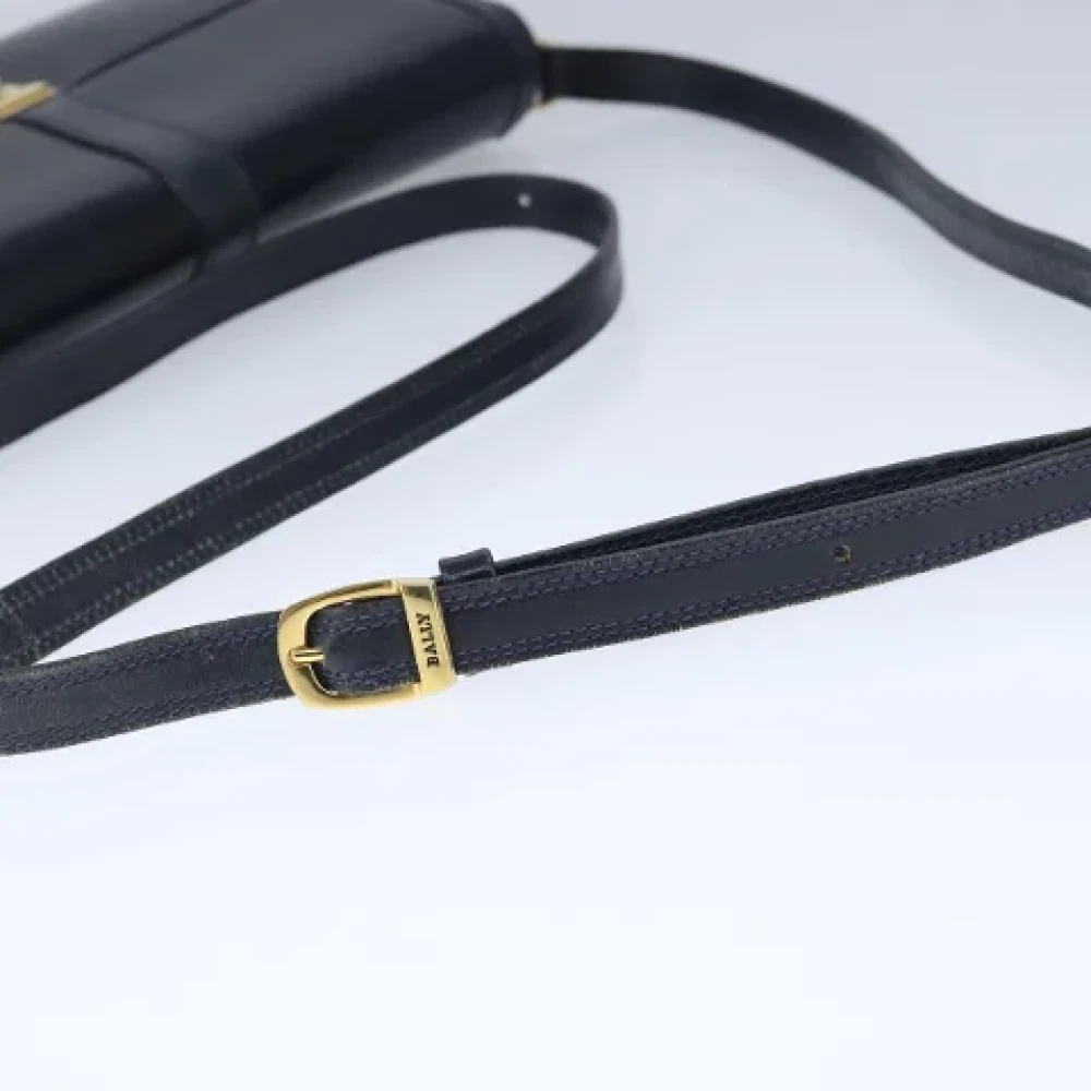 Bally Pre-owned Leather shoulder-bags Blue Dames