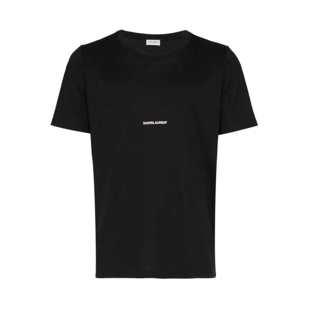 Saint Laurent Rive Gauche T-shirt Black Heren