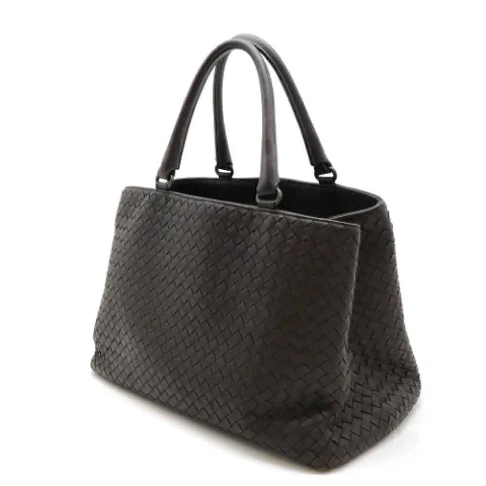 Bottega Veneta Vintage Pre-owned Leather handbags Brown Dames