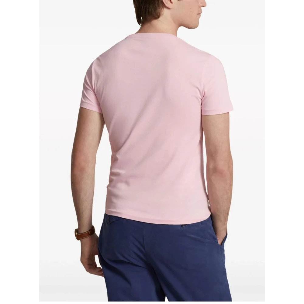 Ralph Lauren Korte Mouw T-Shirt Pink Heren