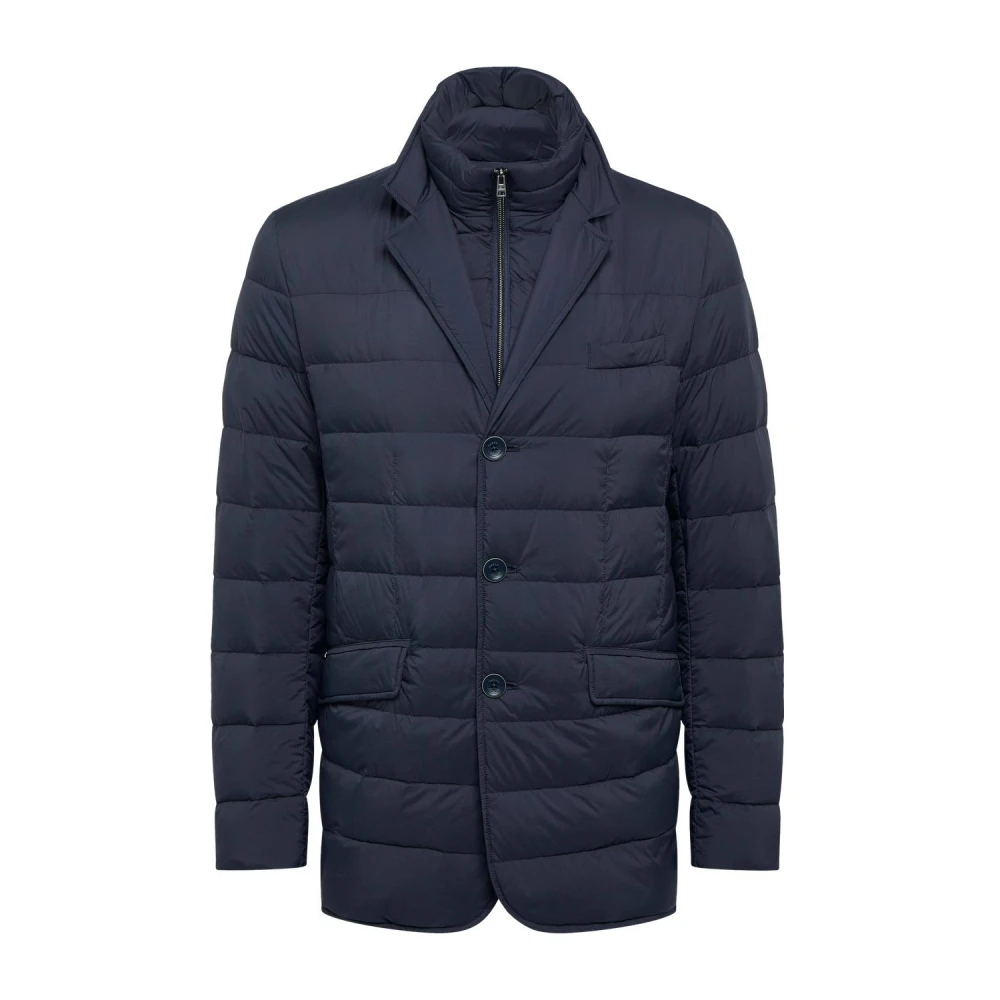 Herno Men's Blue Navy Legend Jacket - Down Jackets - L - Jackets