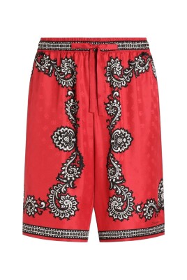 red-bandana-print-drawstring-pants