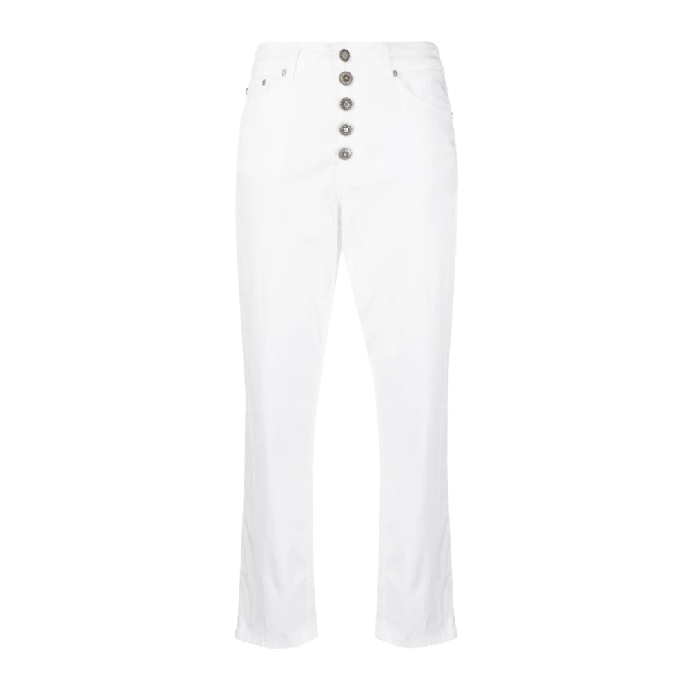 Dondup Chinos Byxor i Svart White, Dam