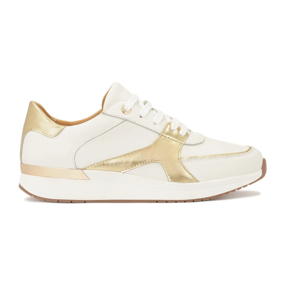 Kazar Witte Sneakers met Gouden Inzet Bahia Dames Schoenen