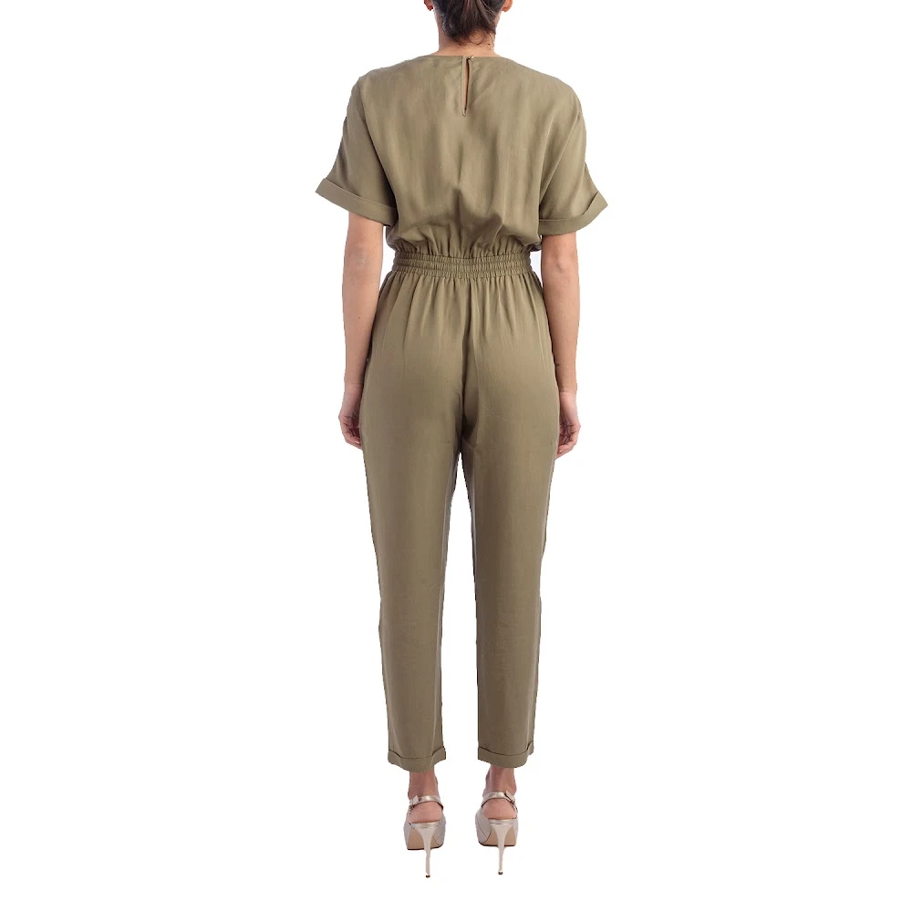 Kocca Mouwloze jumpsuits Groen Marala Stijl Green Dames