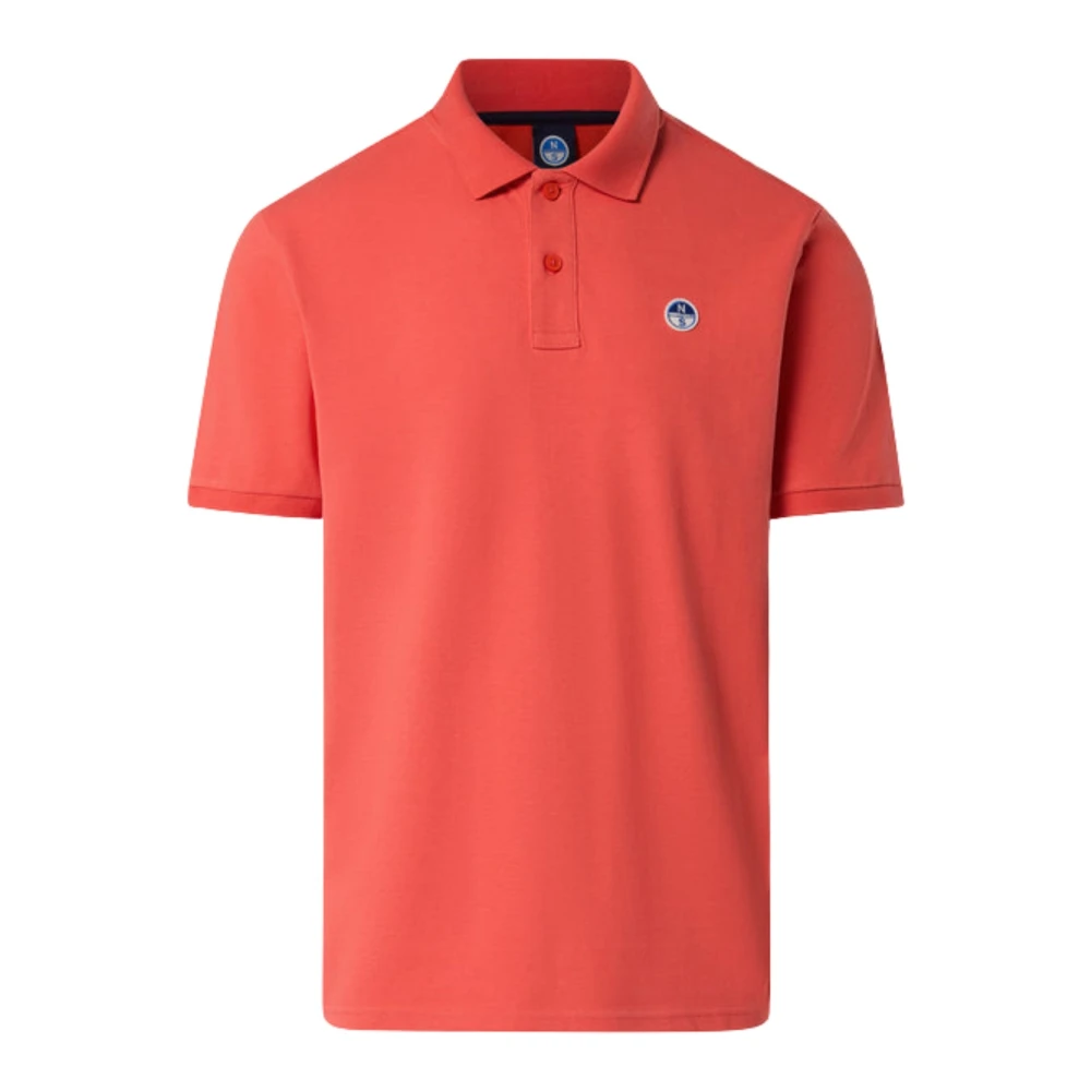 North Sails Men's Orange Polo With Logo