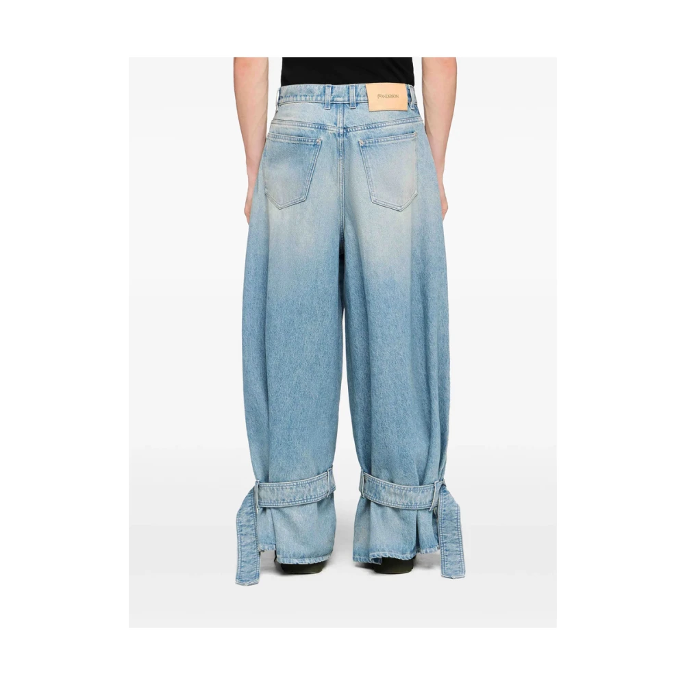 JW Anderson Lichtblauwe Wide Leg Jeans Blue Heren
