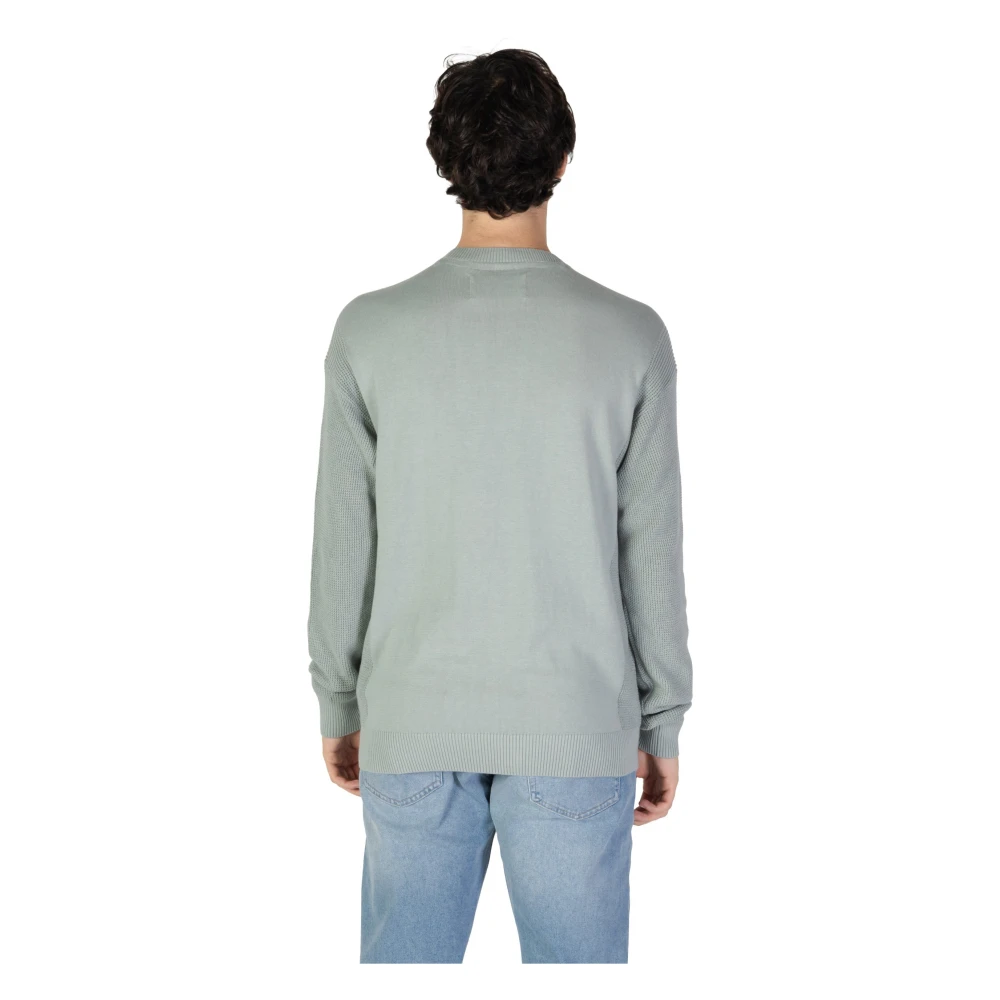 Calvin Klein Jeans Groene Katoenen Sweatshirt Lange Mouw Green Heren