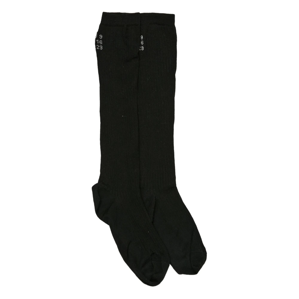 Mm6 Maison Margiela Donna Nero 900 Bootleg Sock