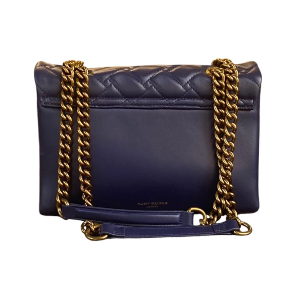 Kurt Geiger Stijlvolle Leren Tas voor Vrouwen Blue Dames