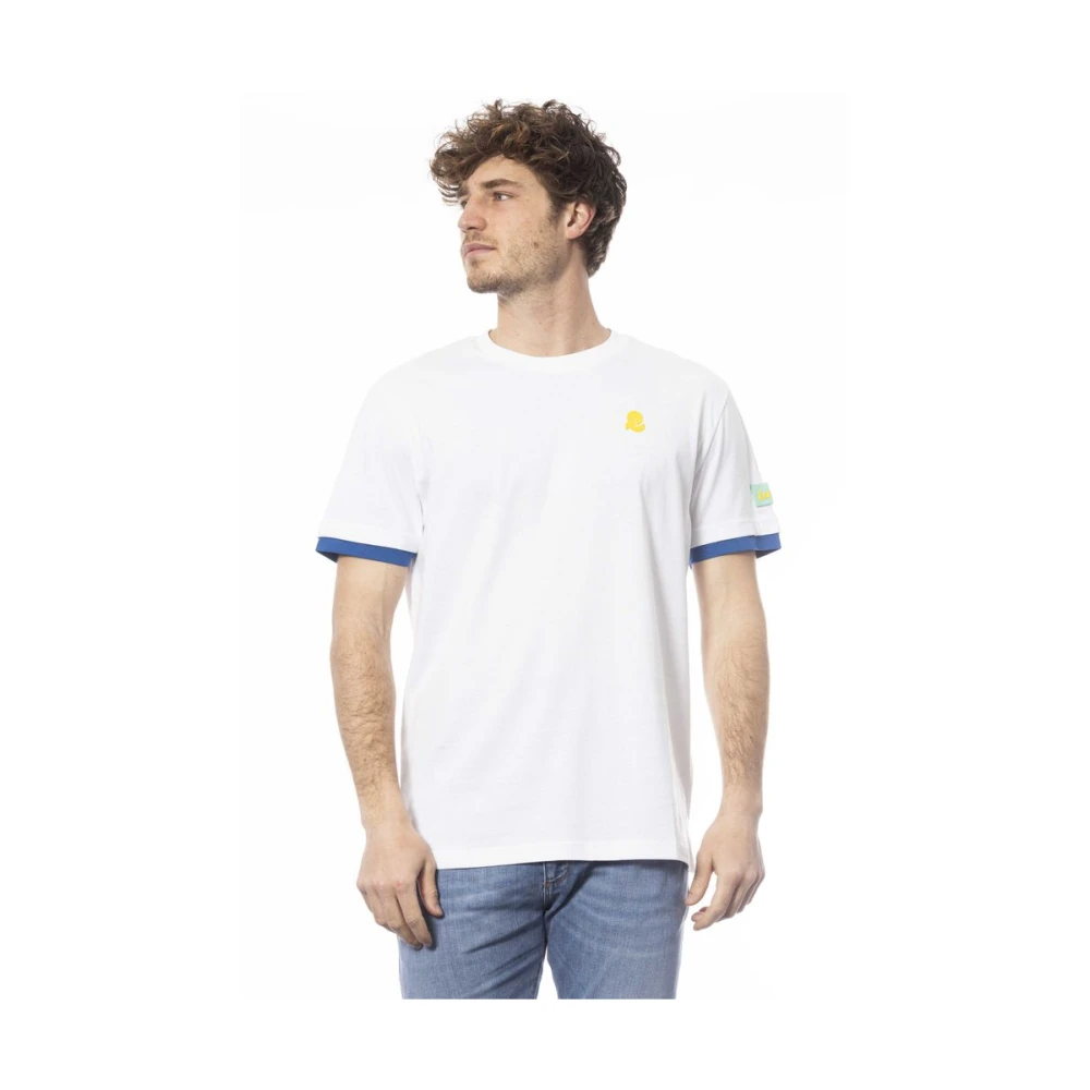 Invicta Logo Print Ronde Hals T-Shirt White Heren