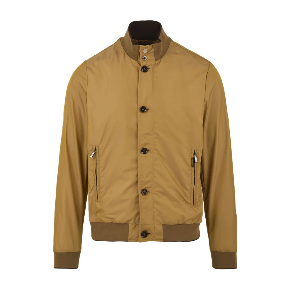 Moorer Men's Yellow Bomber Jackets, M, P20m470sha1 Mezzano-Km Jacket