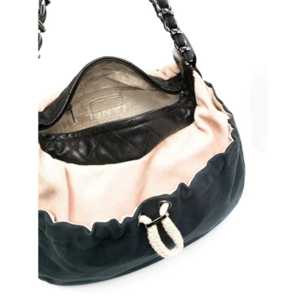 Chanel Vintage Pre-owned Cotton chanel-bags Blue Dames