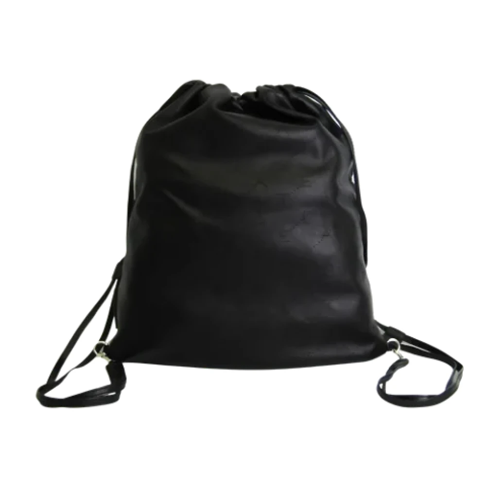 Stella McCartney Pre-owned Leather backpacks Black Dames
