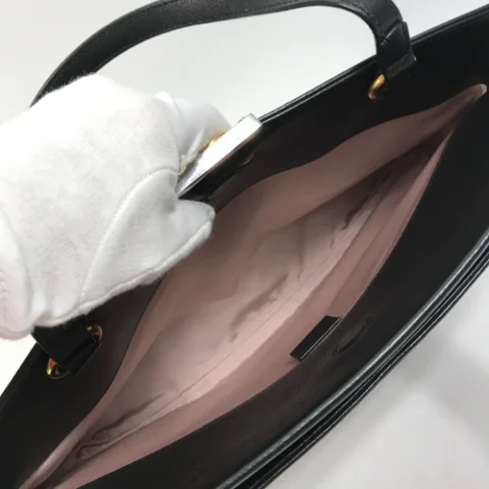 Gucci Vintage Pre-owned Leather gucci-bags Black Dames