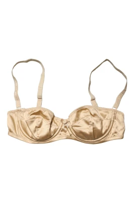 Underwire Stretch Silk Satin Balconette Bra