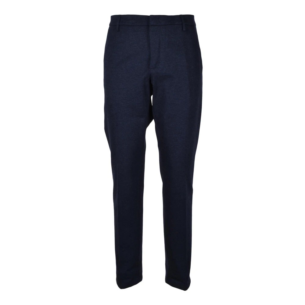 Dondup Elegante Stretchy Viscose Broek Blue Heren