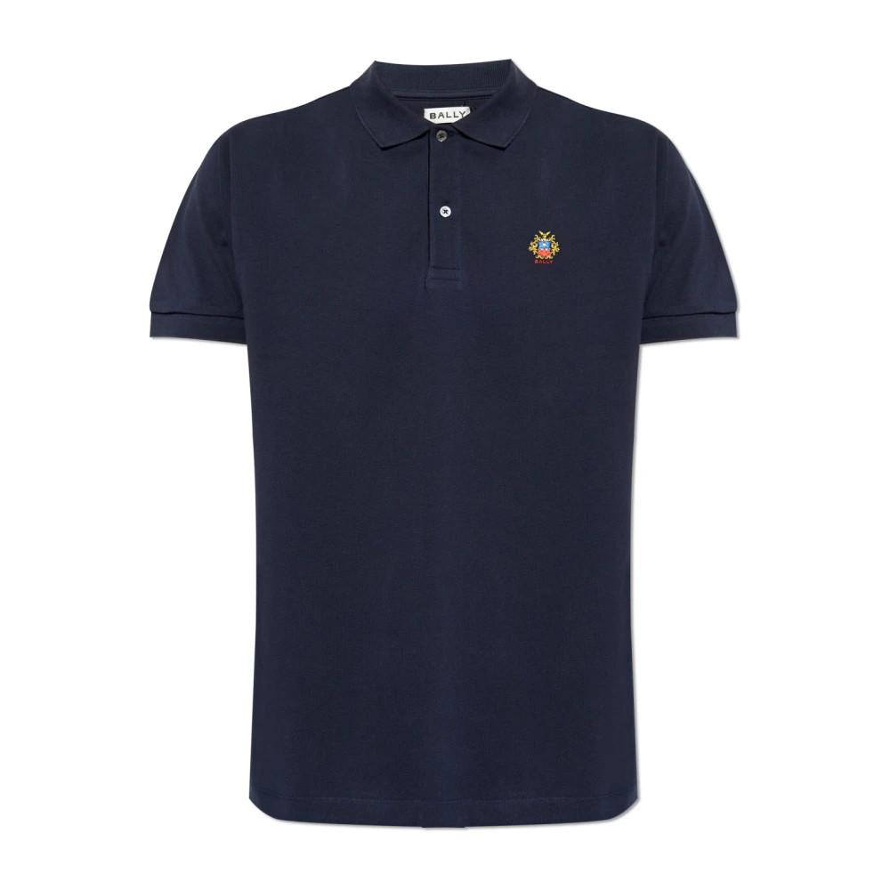 Bally Polo met logo Blue Heren