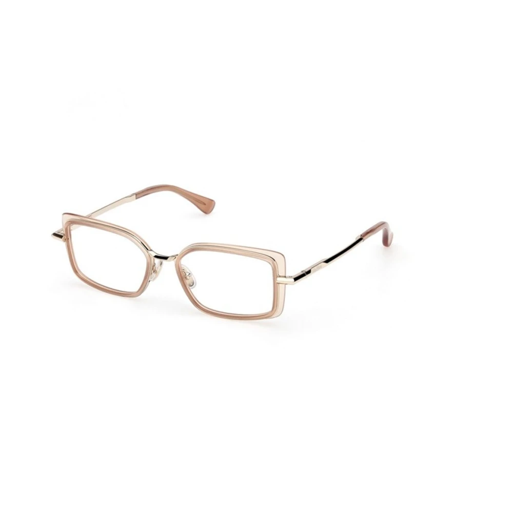 Max Mara Brown Glasses, Female, 53 Mm, Mm5186 Optical Frame