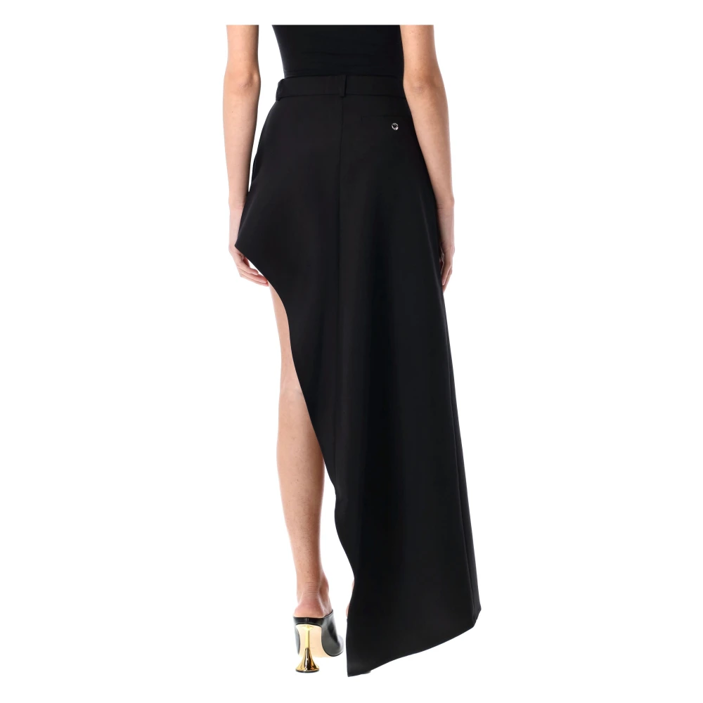Coperni Zwarte Eenbeen Tailored Rok Black Dames