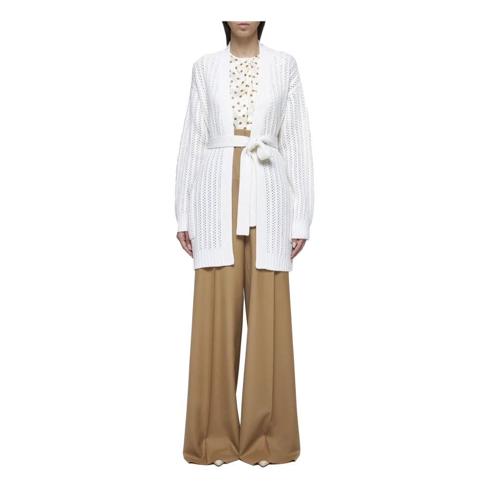 Max Mara Balzac Gehaakte Vesten White Dames