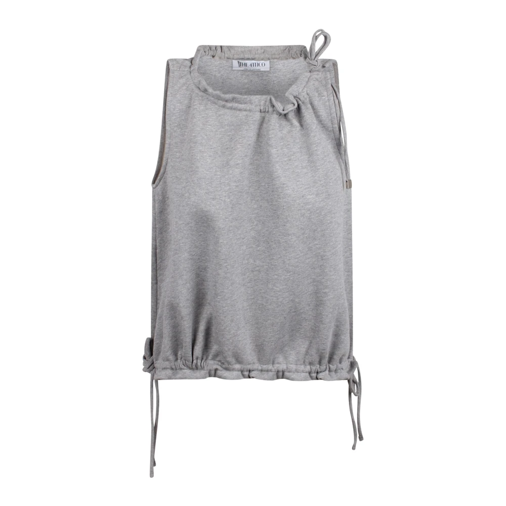 The Attico Fleece Tanktop met Koord Gray Dames