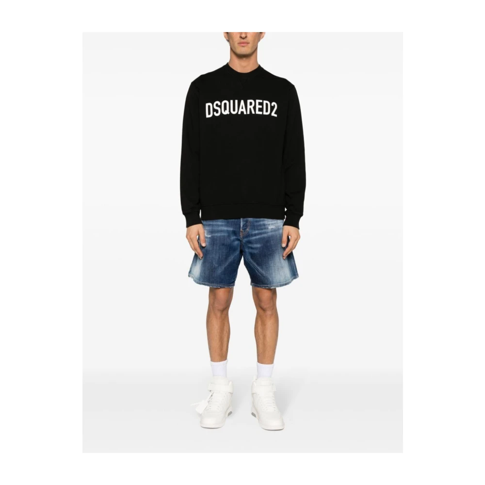 Dsquared2 Zwarte Basis T-shirt Black Heren