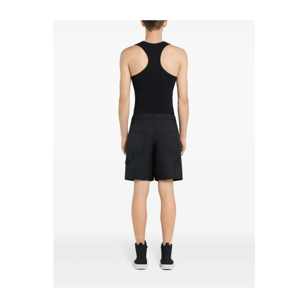 Courrèges Zwarte Klassieke Shorts met Zakken Black Heren