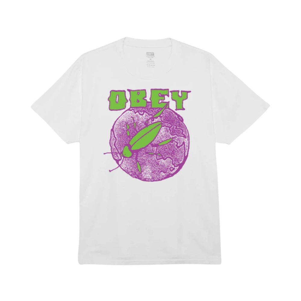 Obey Bedrukt T-shirt White Heren
