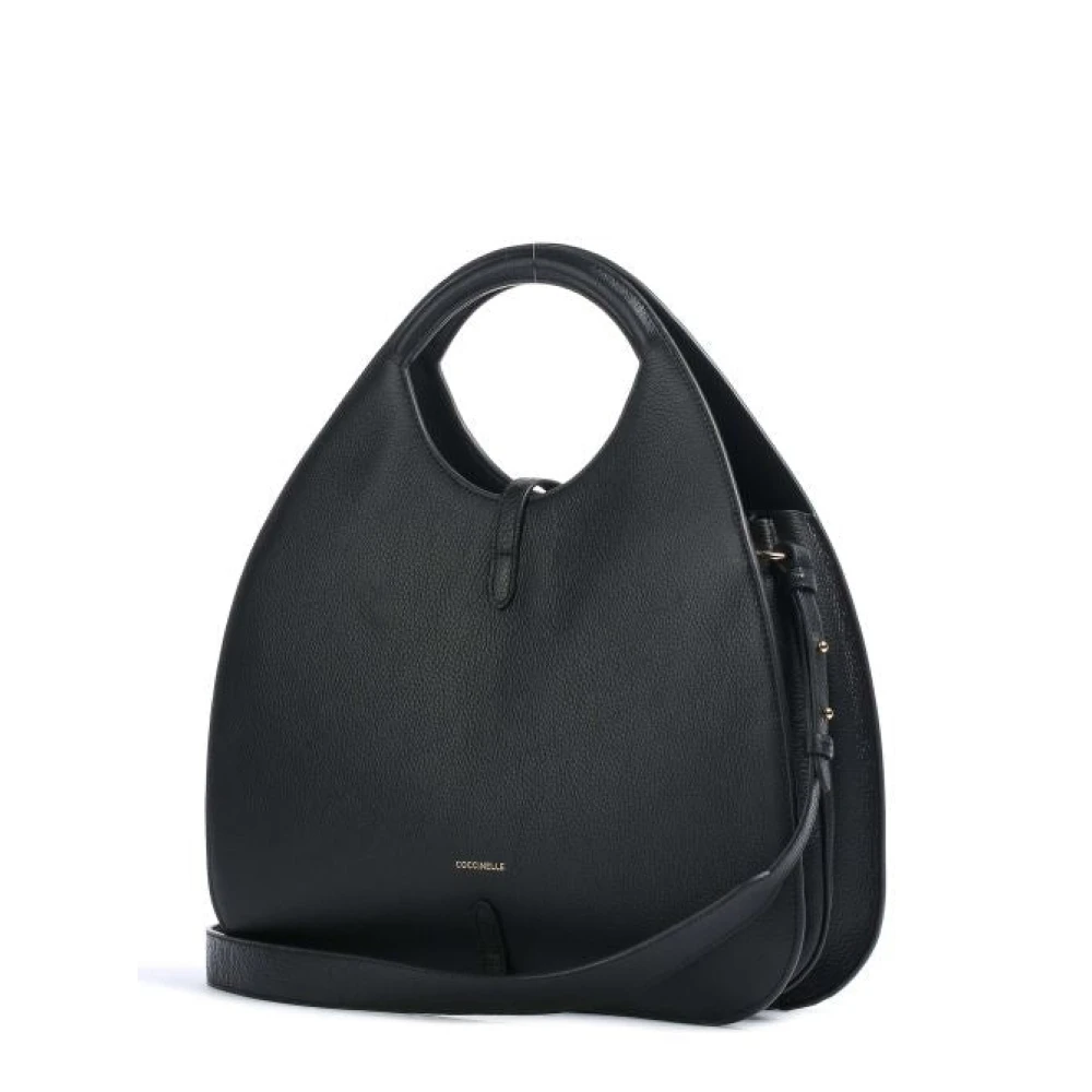 Coccinelle Women's Black Handbags, One Size, Leather Maxi Handbag