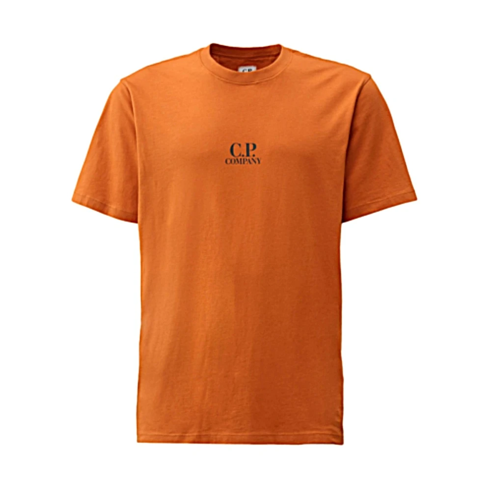 C.P. Company Casual Katoenen T-shirt Orange Heren