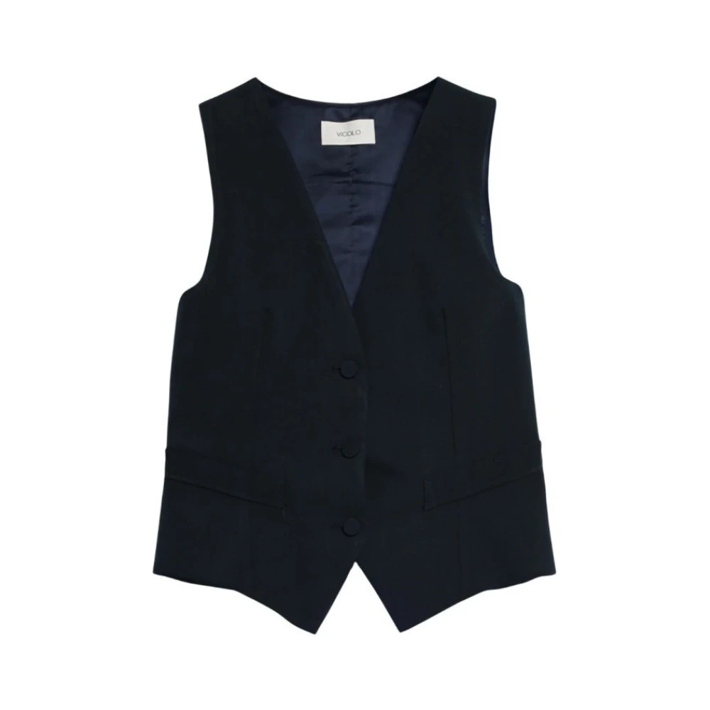 Vicolo Mujer Negro Chaquetas, Talla: M