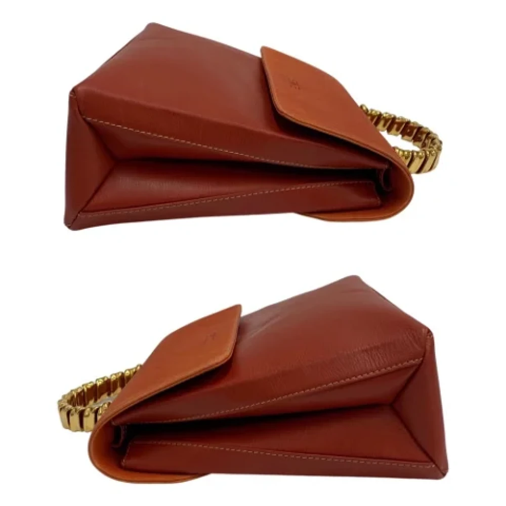 Loewe Pre-owned Leather shoulder-bags Orange Dames