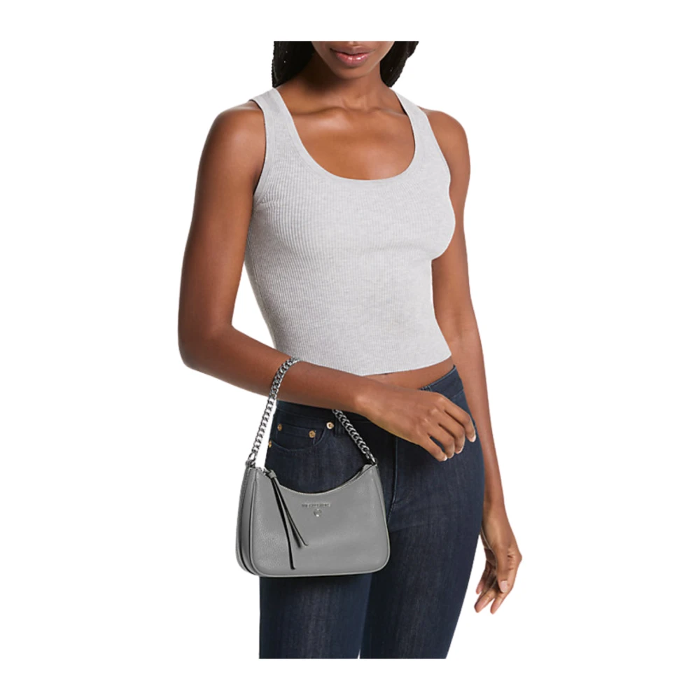 Michael Kors Chain Pouchette Slate Tas Gray Dames