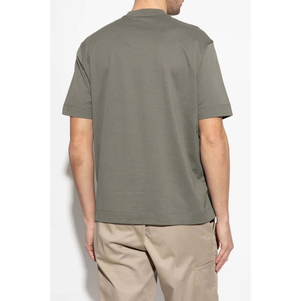 Emporio Armani T-shirt met logo Green Heren