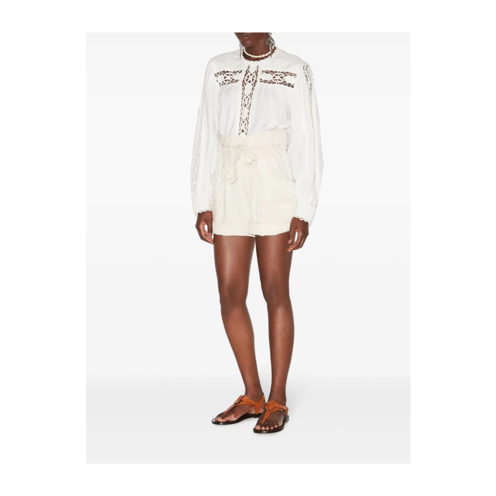 Isabel Marant Étoile Witte Linnen Katoenen Damesoverhemd White Dames
