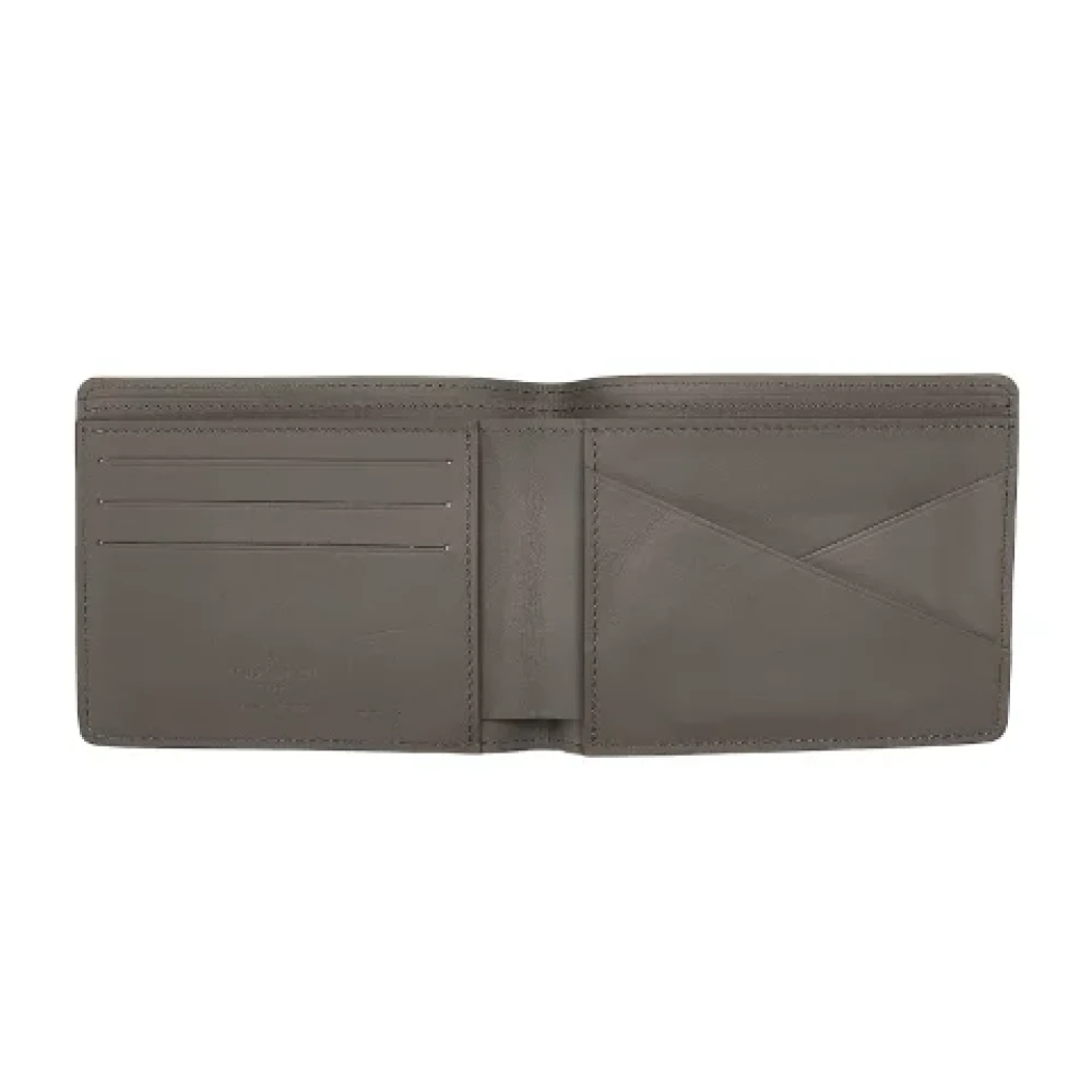 Louis Vuitton Vintage Pre-owned Leather wallets Gray Heren