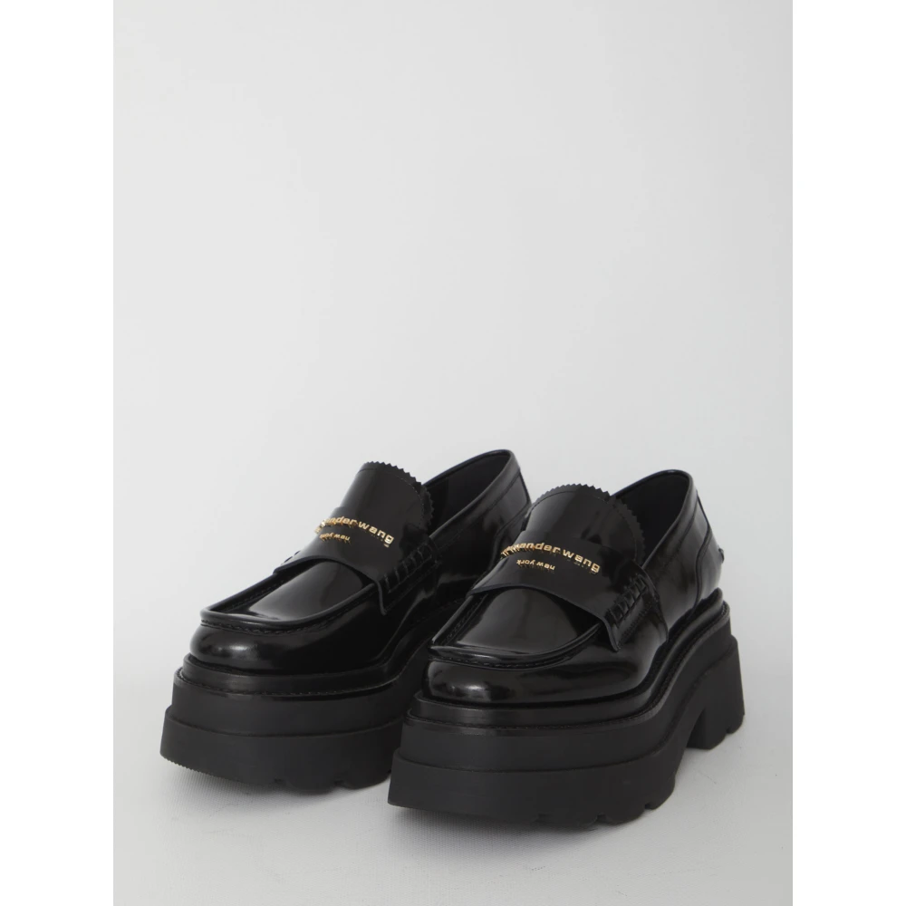 alexander wang Zwarte Loafer Schoenen met Chunky Platform Black Dames