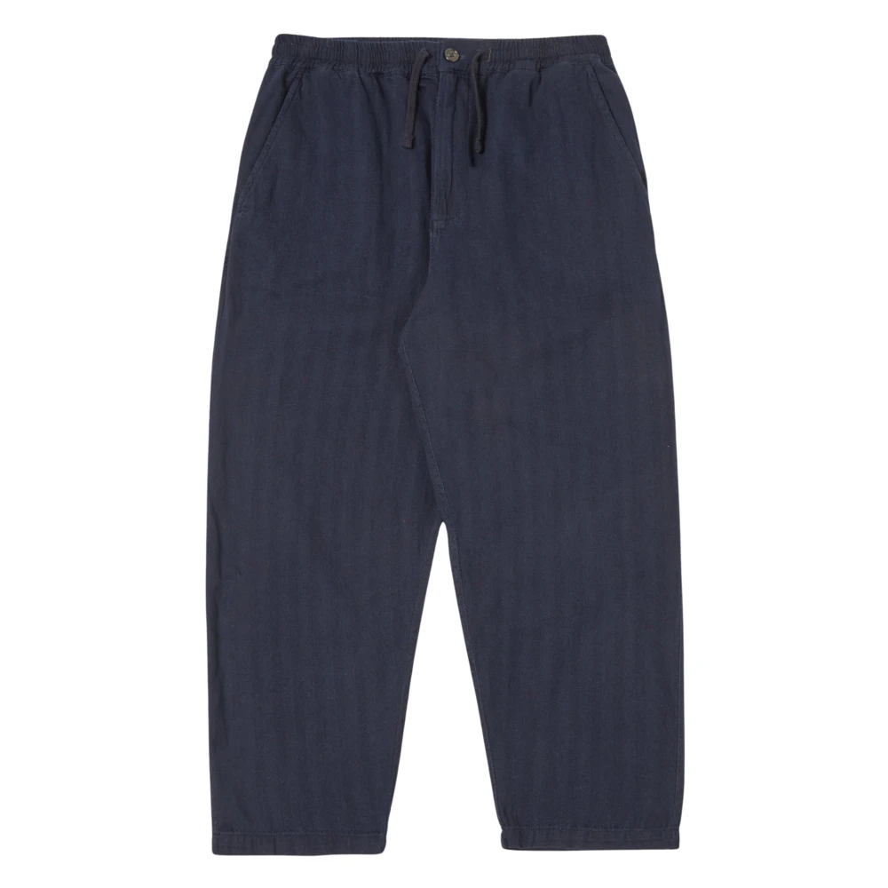 Universal Works Trousers Blue Heren