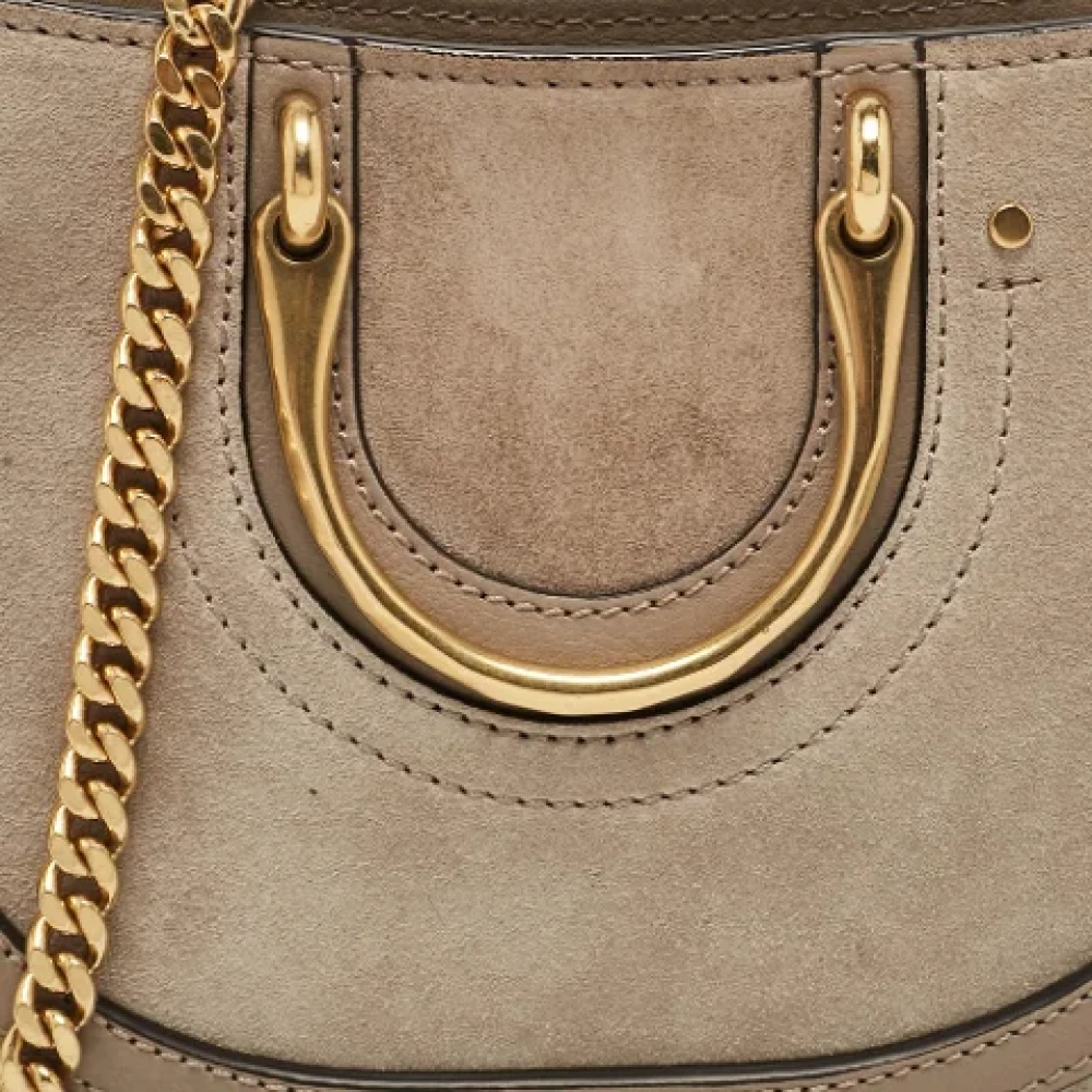 Chloé Pre-owned Leather handbags Gray Dames