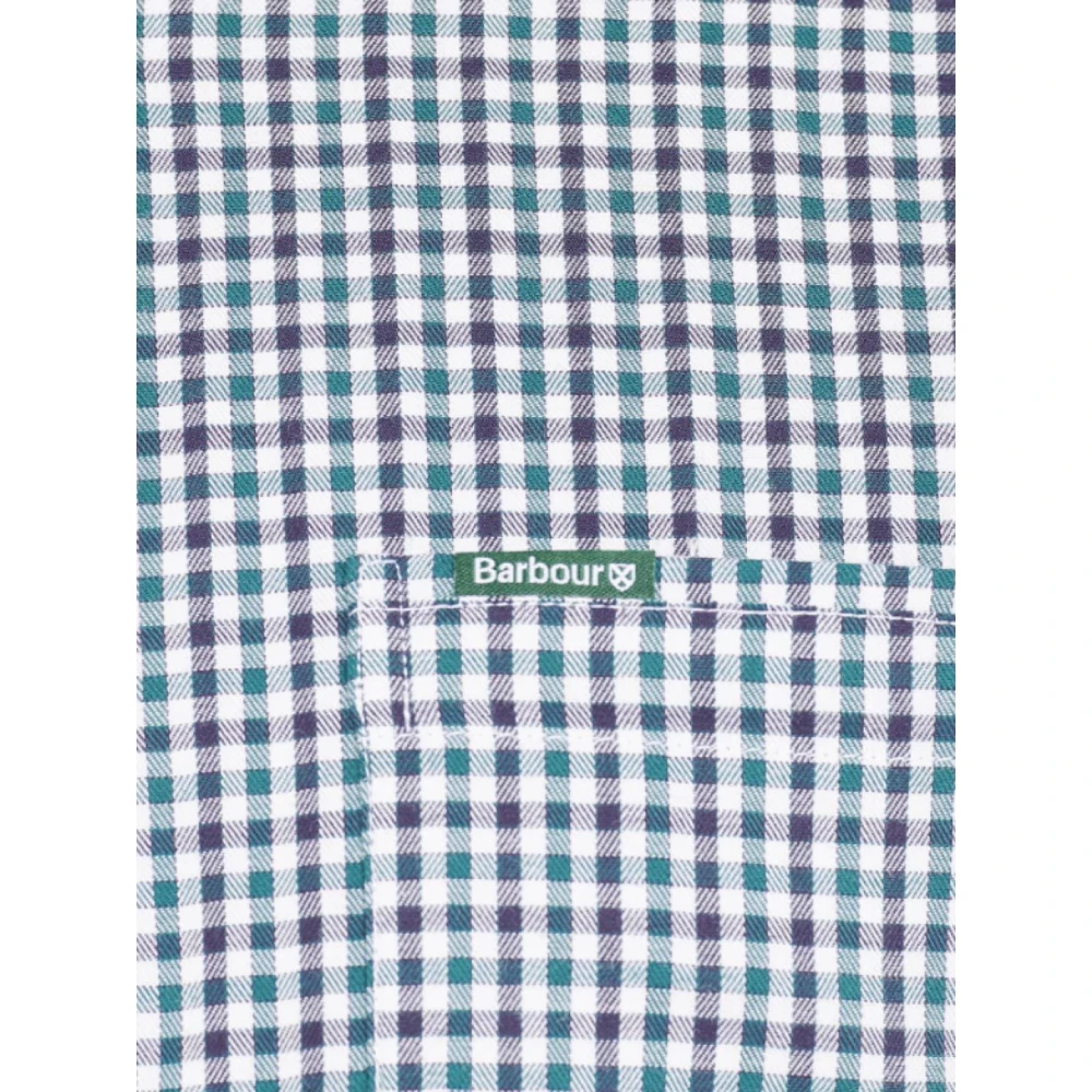 Barbour Twill Button Down Overhemd Gray Heren