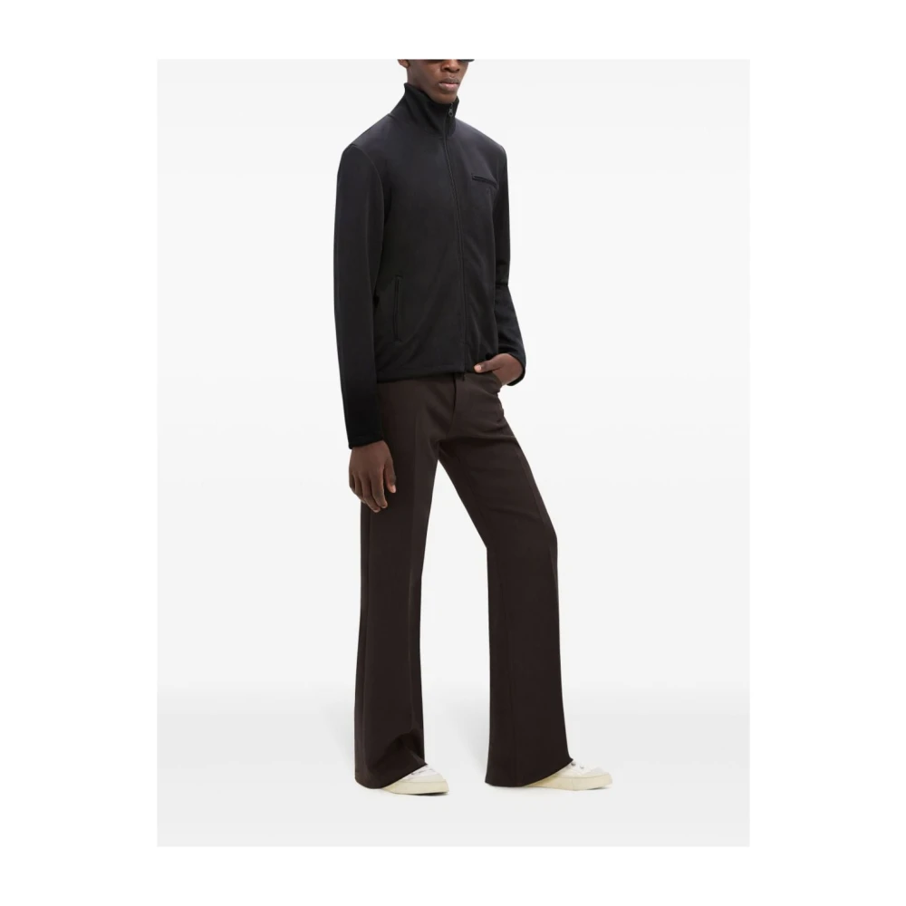 Courrèges Zwarte trui met logoborduursel Black Dames