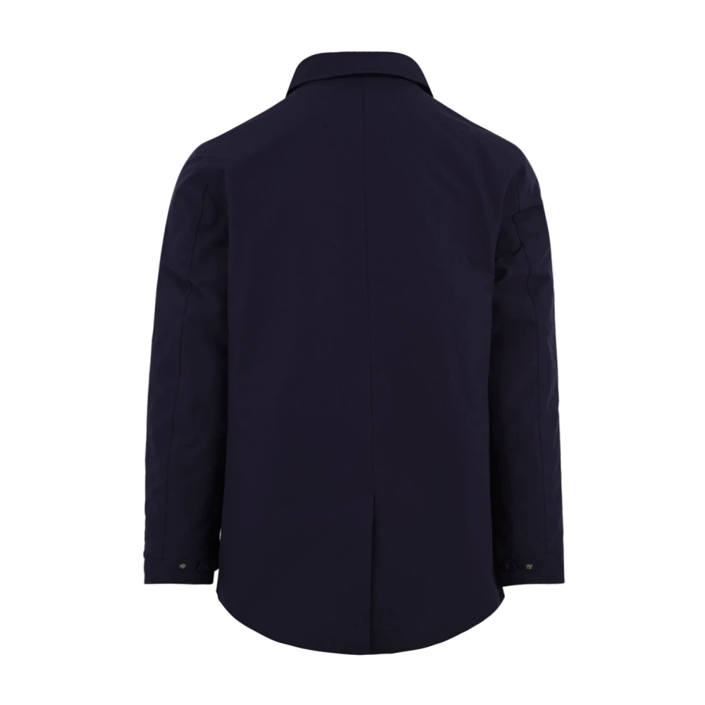 Aquascutum Blauwe Trenchcoat Model A004 Blue Heren
