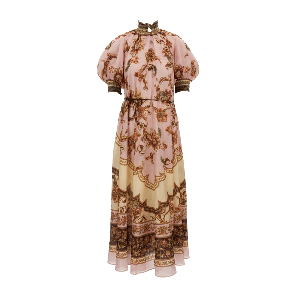 Zimmermann Women's Multicolor Maxi Dresses, 3XS, Aster Billow Maxi Dress