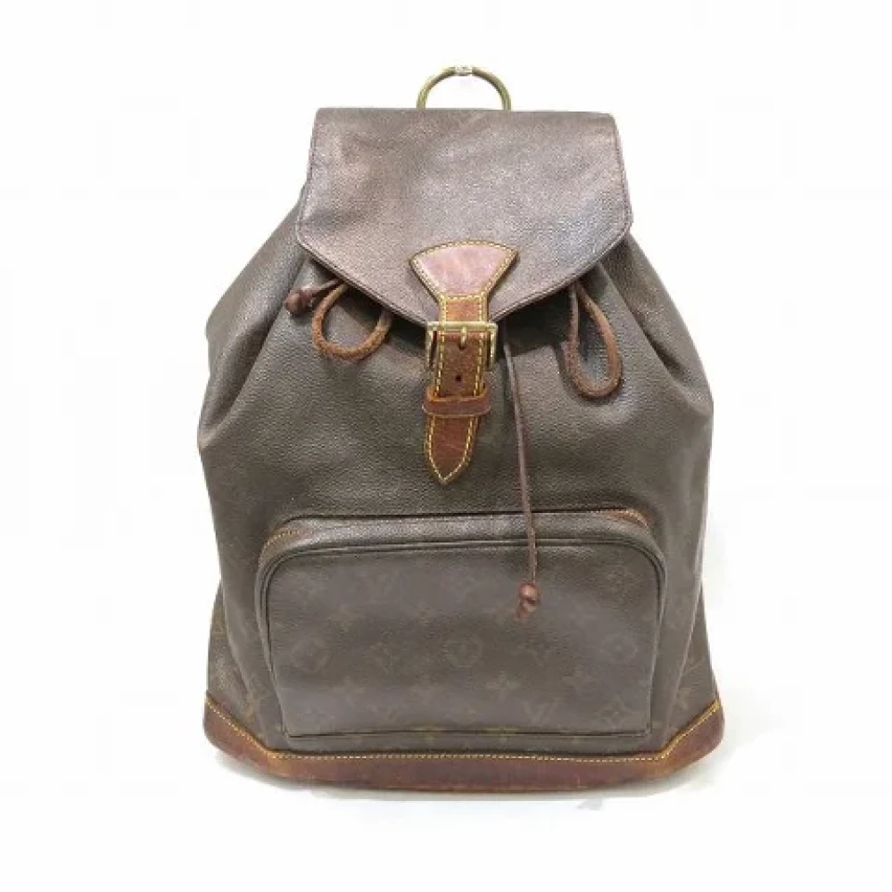 Louis Vuitton Vintage Pre-owned Canvas backpacks Brown Dames