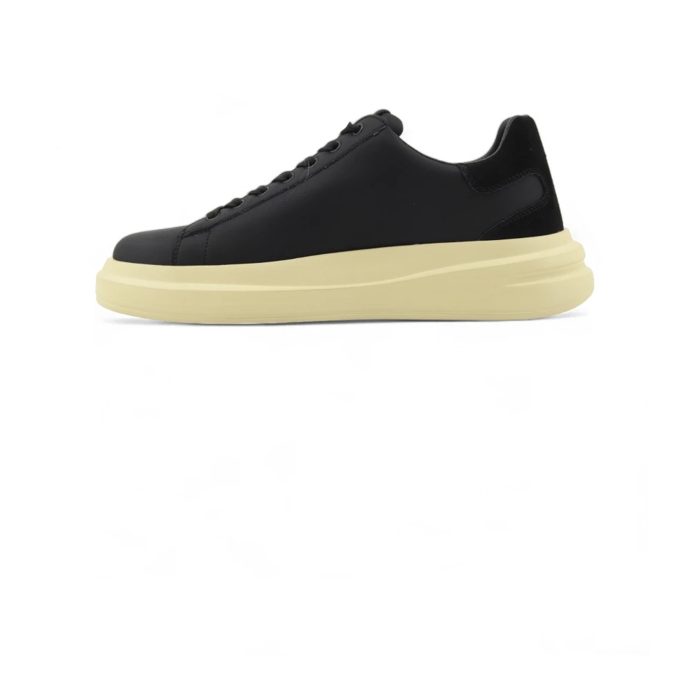 Guess Herr Svart Skor 42 Eu, Läder, Elba Sneaker