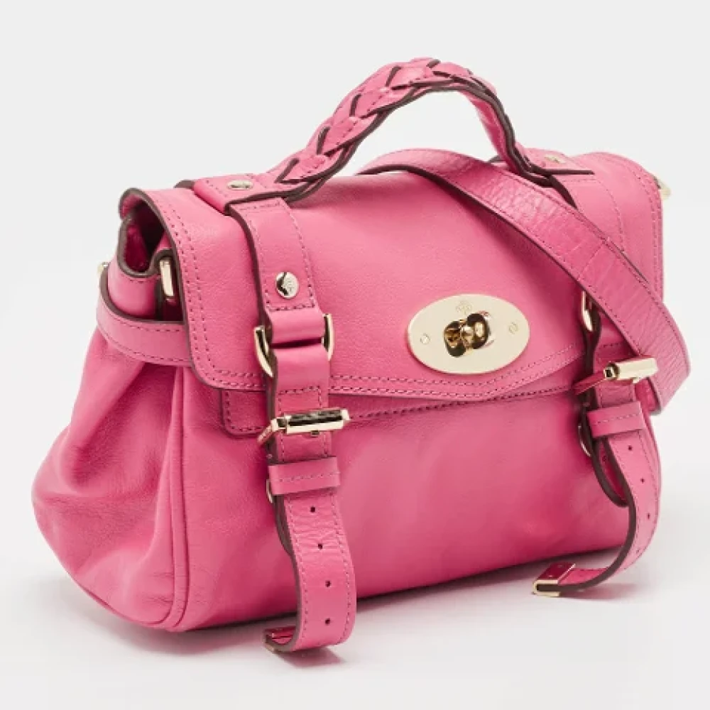 Mulberry Pre-owned Leather handbags Pink Dames