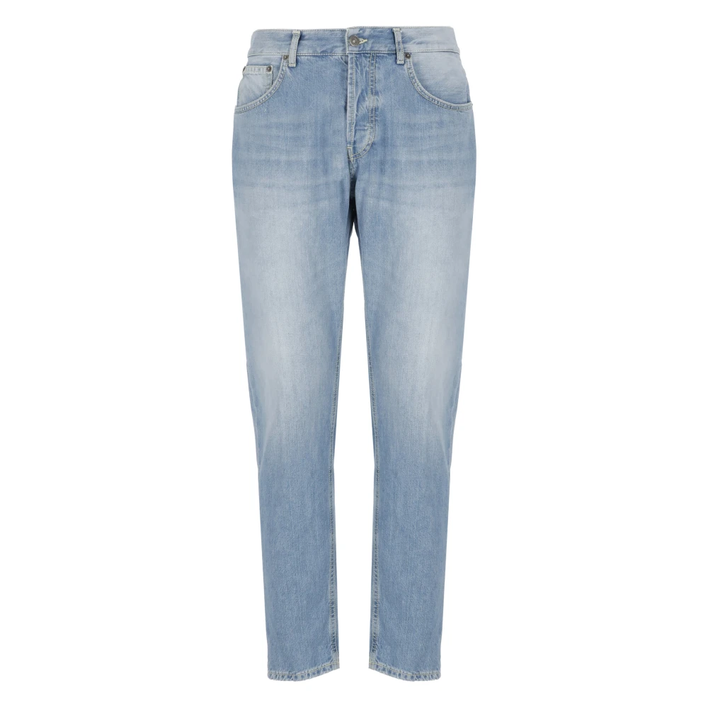 Dondup Lichtblauwe katoenen jeans voor mannen Blue Heren
