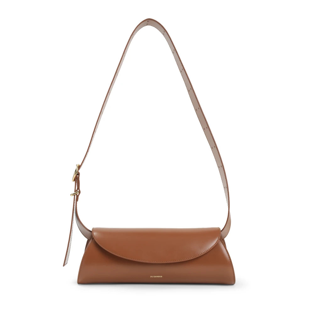 Jil Sander Women's Brown Cannolo Small Shoulder Bag
