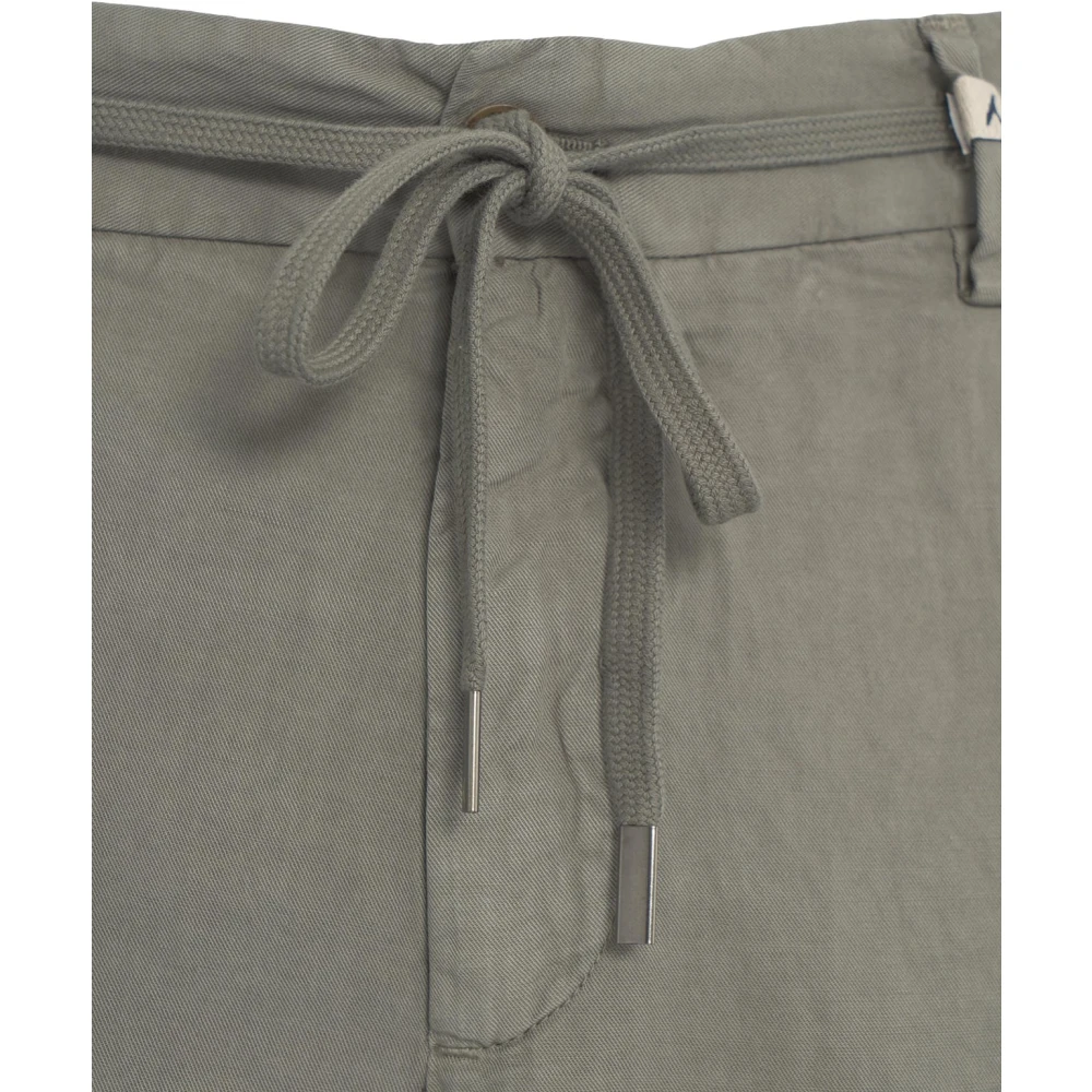 Myths Grijze Bermuda Shorts Elastische Trekkoord Taille Gray Heren